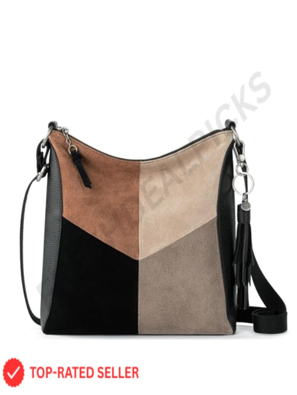 The Sak Lucia Leather Crossbody Purse with Adjustable Strap - Picture 1 of 6